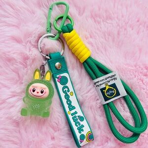 Labubu Keychain With Good Luck Decoration